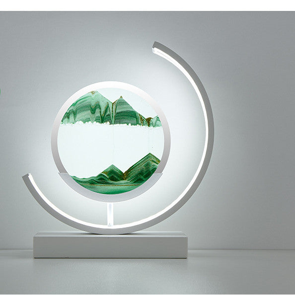 High-end Business Gifts Quicksand Painting 3D Living Room Decorations Lights