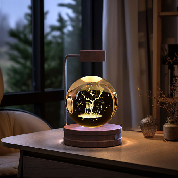 USB Power Crystal Ball Cosmic Indoor Night Light