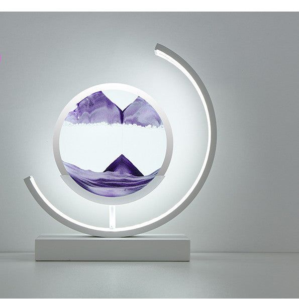 High-end Business Gifts Quicksand Painting 3D Living Room Decorations Lights