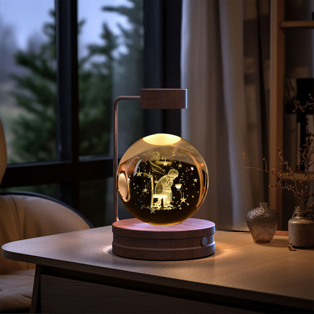 USB Power Crystal Ball Cosmic Indoor Night Light