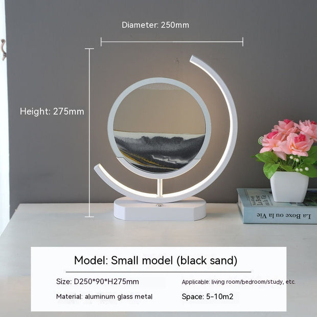 High-end Business Gifts Quicksand Painting 3D Living Room Decorations Lights