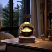 USB Power Crystal Ball Cosmic Dinosaur Indoor Night Light