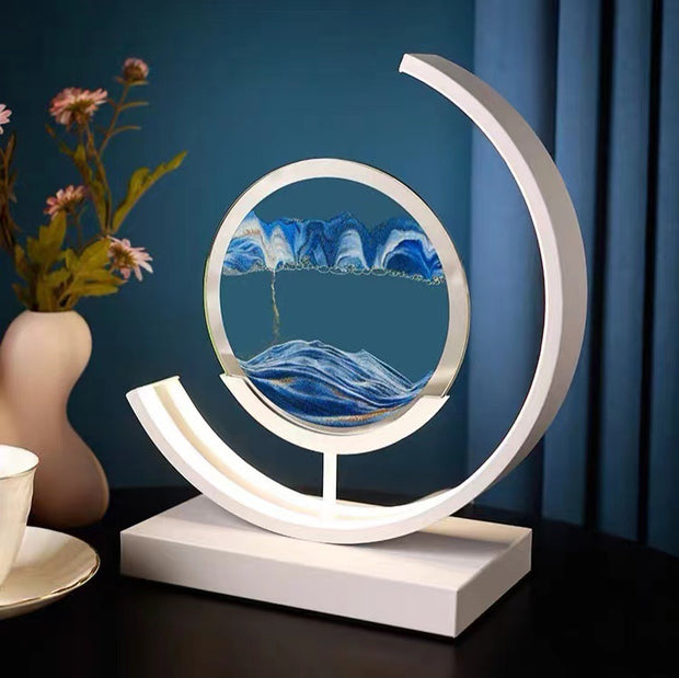 High-end Business Gifts Quicksand Painting 3D Living Room Decorations Lights