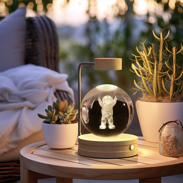 USB Power Crystal Ball Cosmic Indoor Night Light