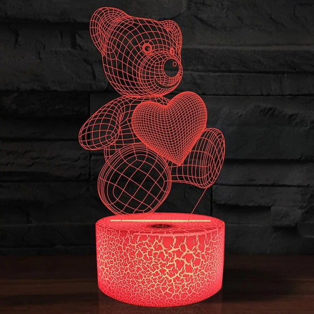 3D Lamp Acrylic USB LED Night Lights Neon Sign Lamp