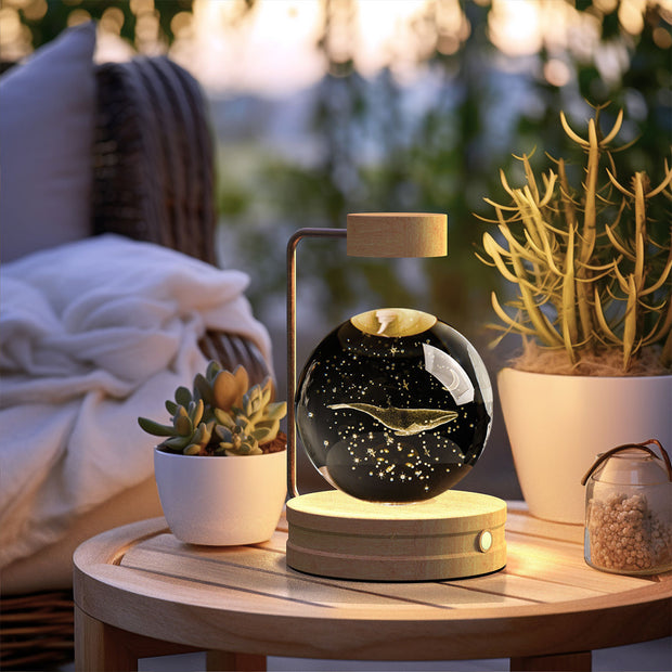 USB Power Crystal Ball Cosmic Indoor Night Light