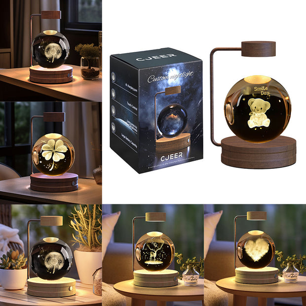 USB Power Crystal Ball Cosmic Indoor Night Light